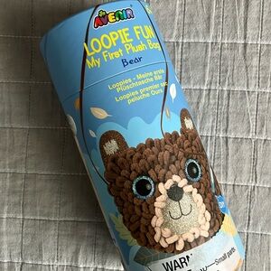 NWOT Avenir LOOPIE FUN My First Plush Bag Bear Kids Craft kit, unopened, age 6+